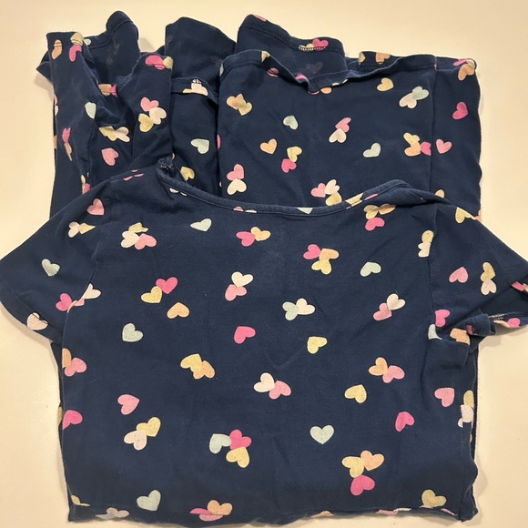 Jumping Beans Navy Dress with Colorful Heart Pattern - Picture 3 of 3